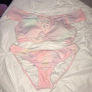 Victoria secret off he should’ve bathing suit